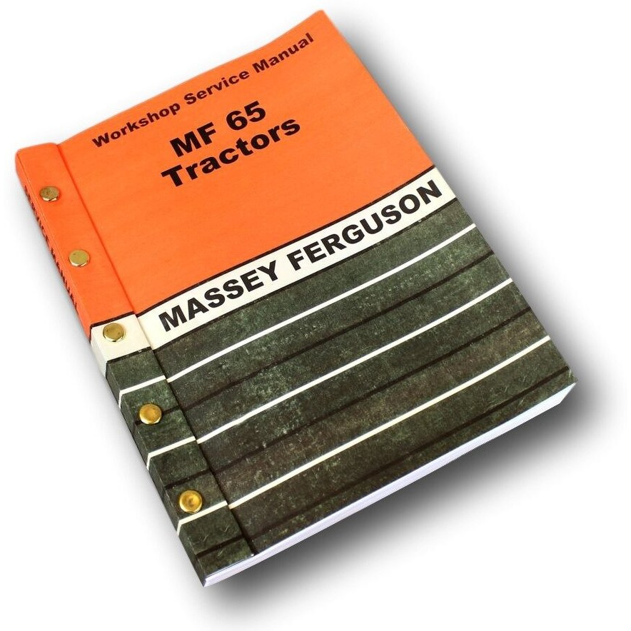 Massey Ferguson Mf 65 Tractor Service Manual Technical Repair Shop Workshop
