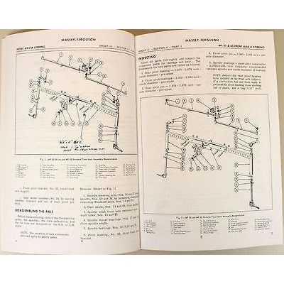 Massey Ferguson Mf 65 Tractor Service Manual Technical Repair Shop Workshop