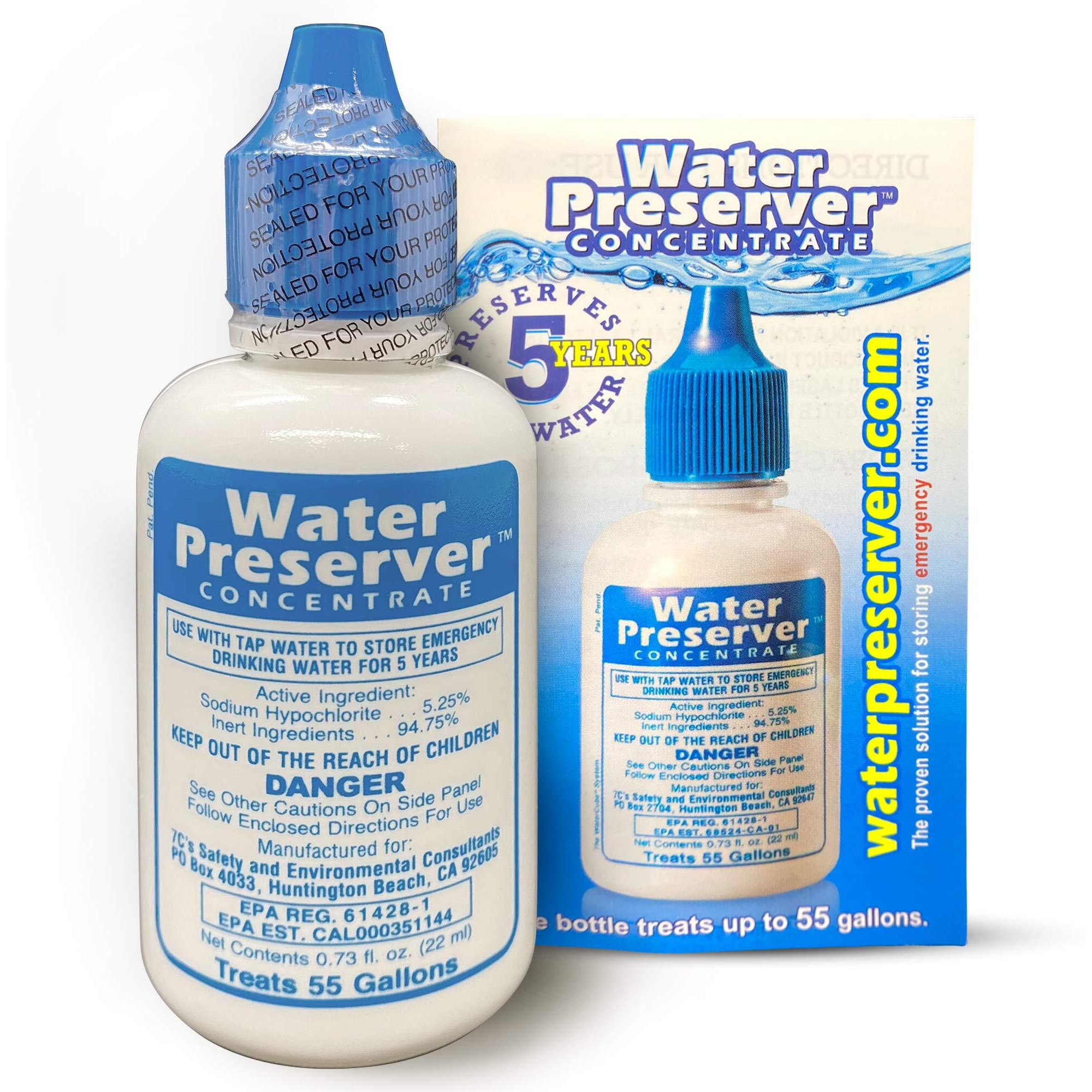 55 Gallon Water Preserver Concentrate 5 Year Emergency Disaster Preparedness  Survival Kits  Emergency Water Storage  Earthquake  Hurricane  Safety