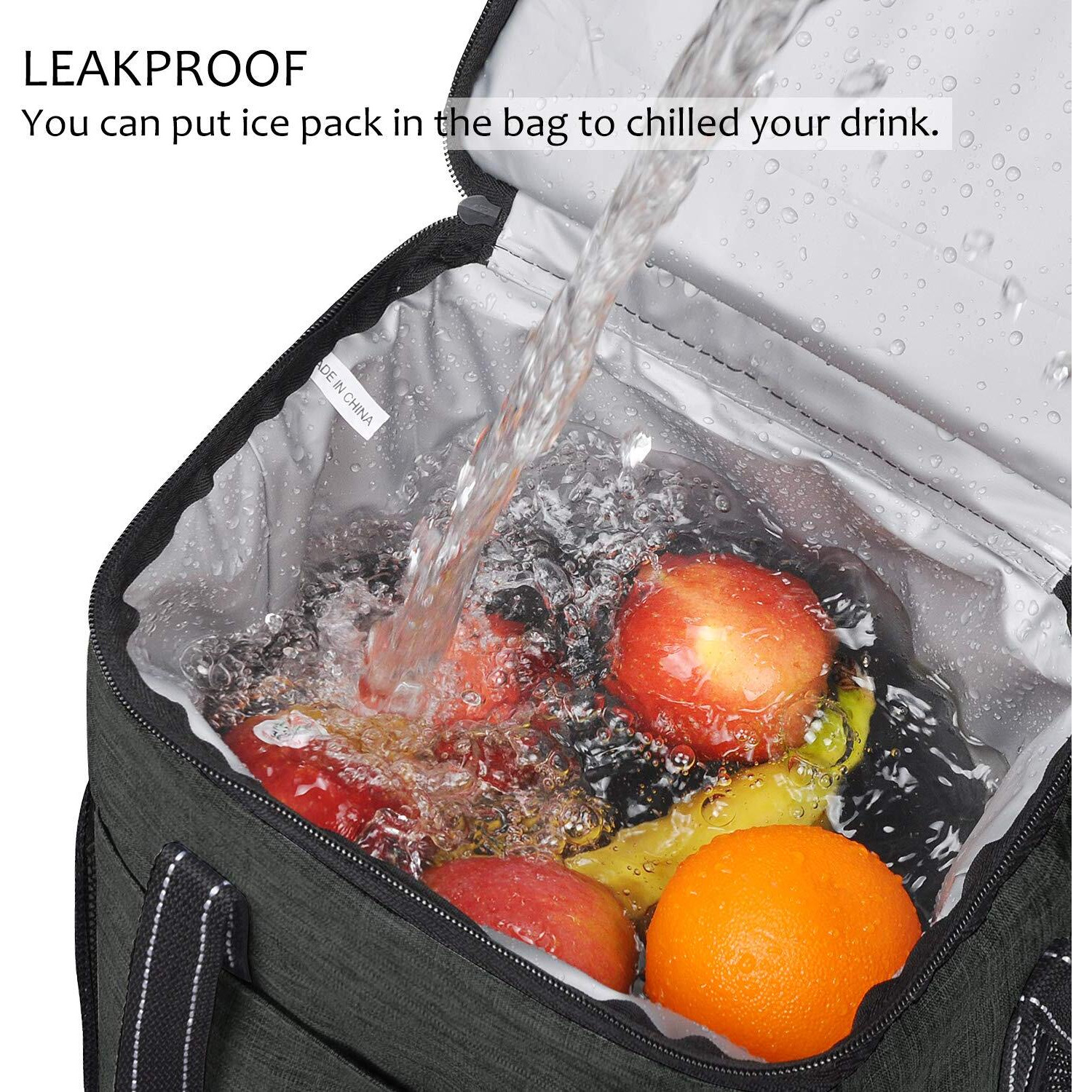 6 Bottle Wine Gift Carrier - Insulated & Padded Wine Carrying Cooler Tote Bag With Handle And Adjustable Shoulder Strap For Travel Or Picnic  Ideal Wine Lover Gift  Black