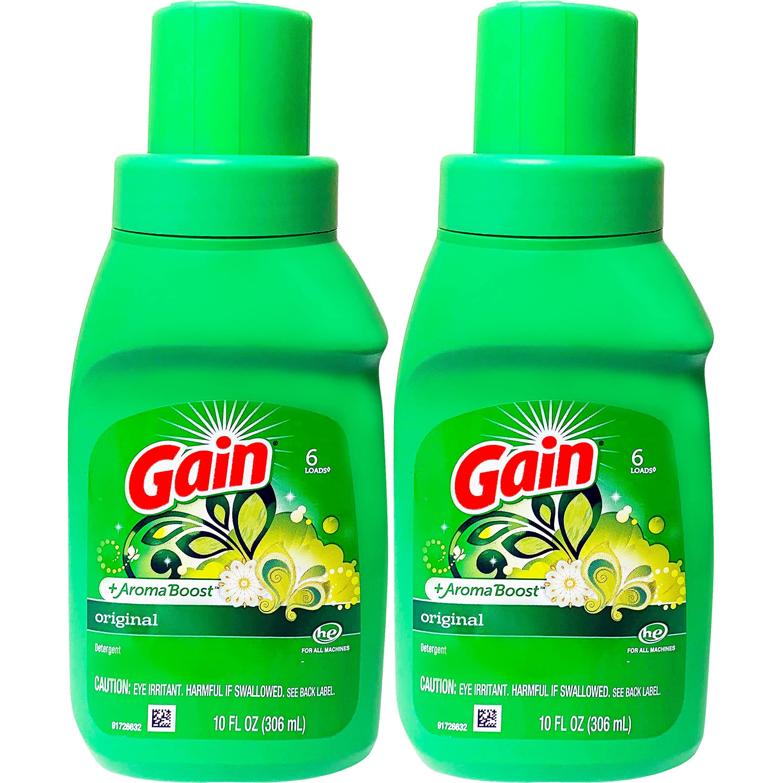 Gain  Original Laundry Detergent  Two 10 Oz. Bottles
