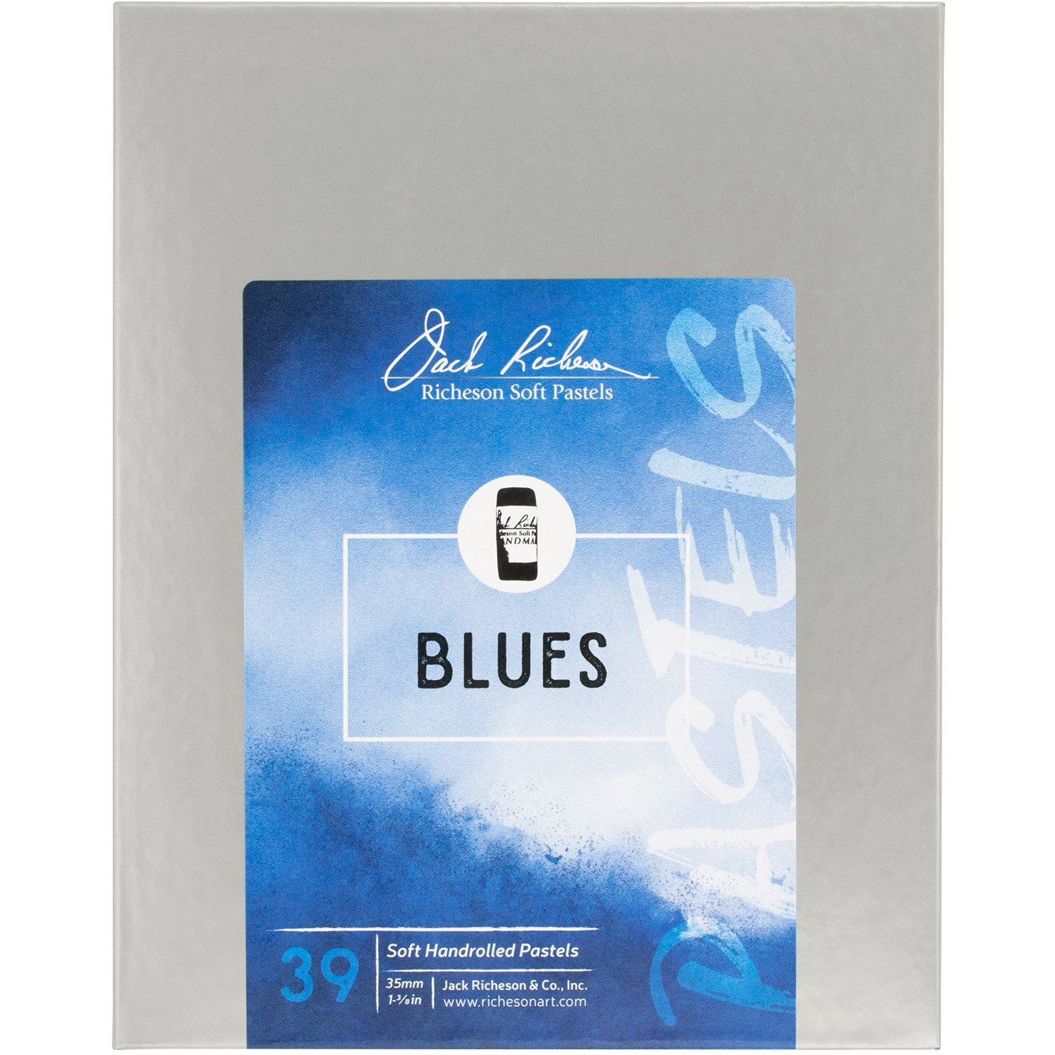 Jack Richeson 422970 Hand Rolled Soft Pastels  39 Count (Pack Of 1)  Blue