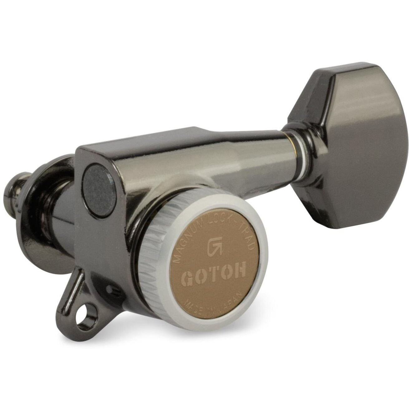 Gotoh Magnum Lock-Trad 6-In-Line Guitar Tuners  Cosmo Black