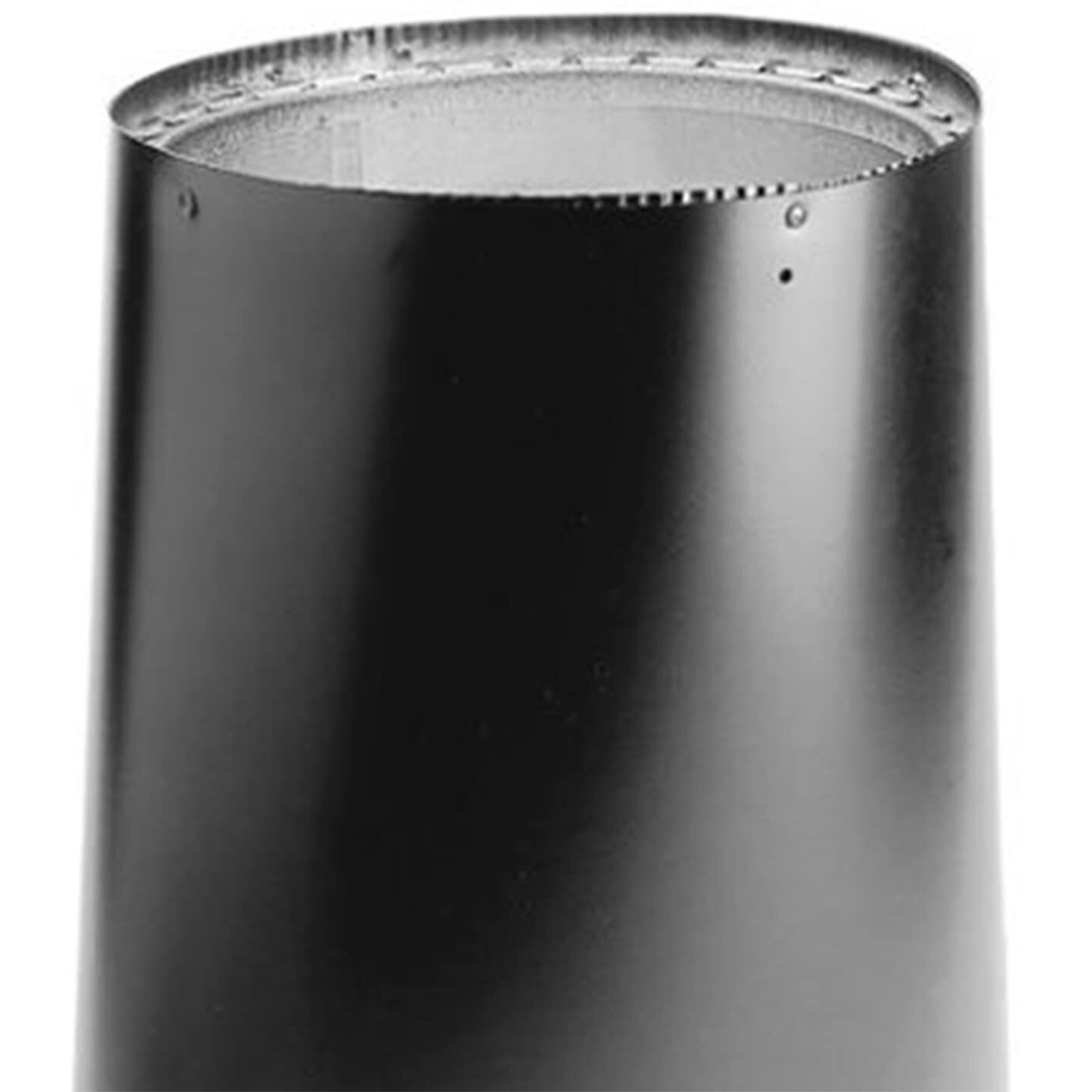 Duravent Dvl 6Dvl-Orad Double Wall 8 Inch Oval To 6 Inch Round Pipe Flue Adapter  For Use On Vermont Casting Appliances  Black