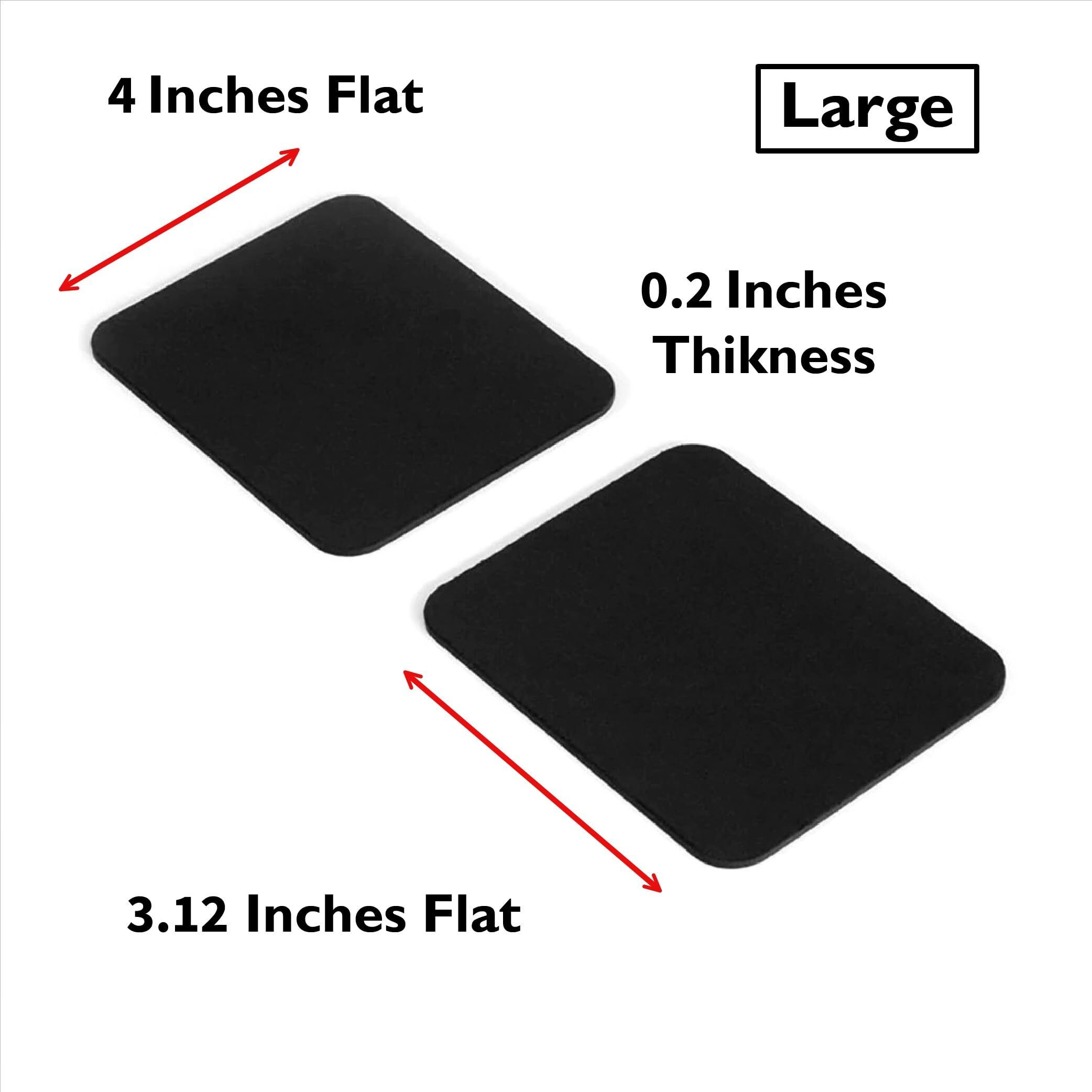 Grifiti Large Slim Palm Pads Notebook Wrist Rest With Tacky Silicone Reposition Ergonomic Carpal Tunnel Resting Support For Computer Macbook & Laptop Keyboard Typing Pad (2 Large 3.9 X 3.1 Inches)