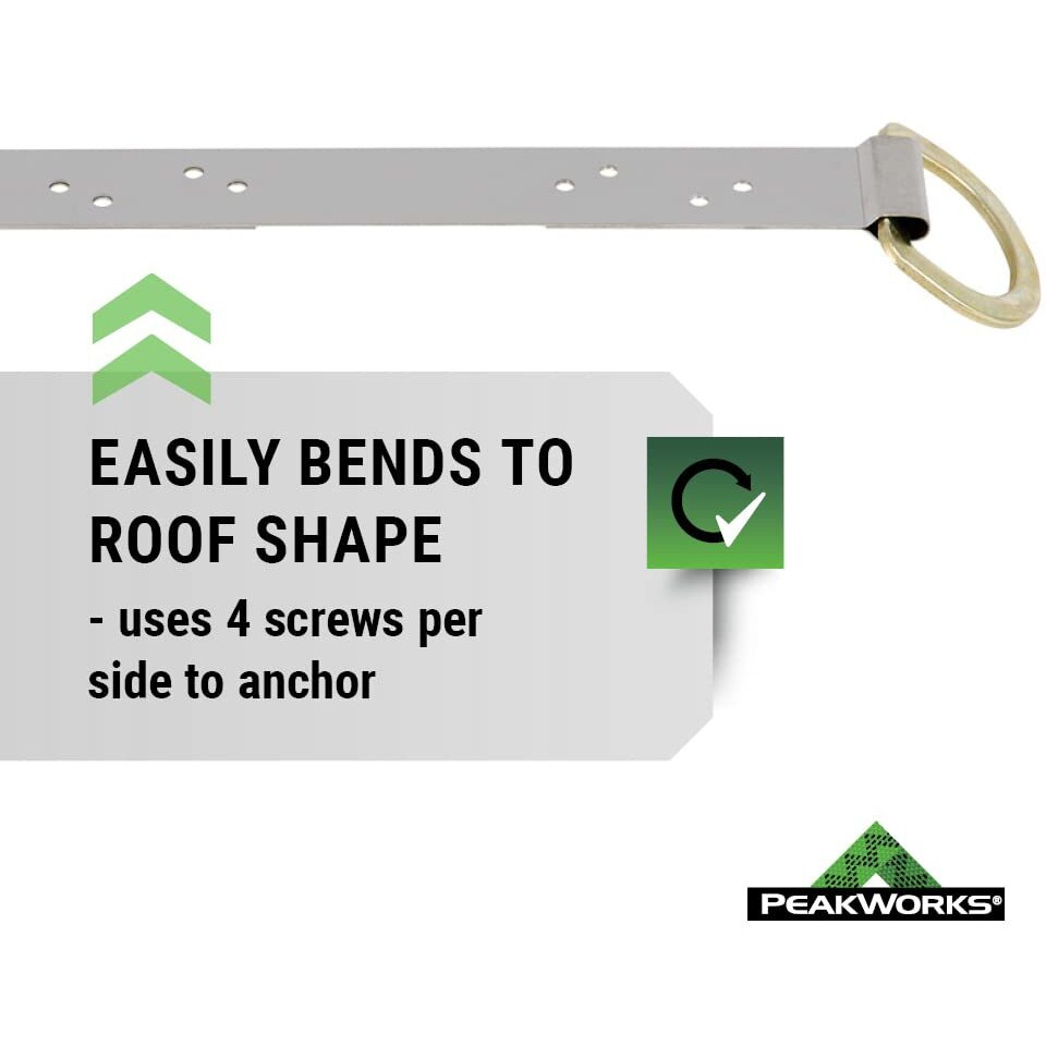 Peakworks Stainless Steel Roof Anchor Bracket  Reusable  For Industrial/Construction Personal Fall Arrest System  V8229104