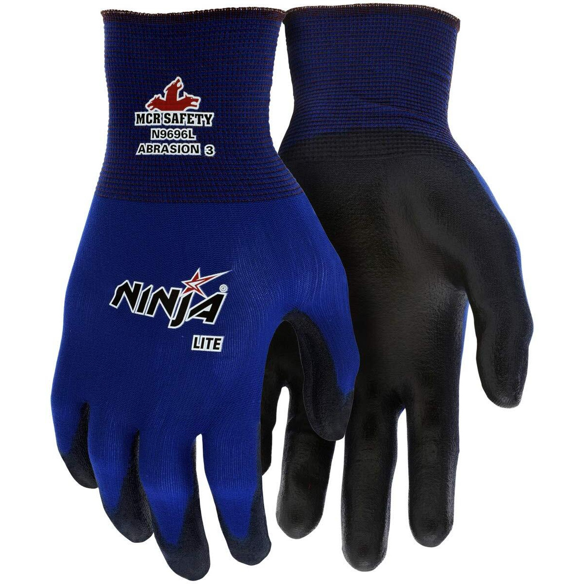 Memphis N9696Xl Ultra Tech Tactile Dexterity Work Gloves Blue/Black X-Large 1 Dozen