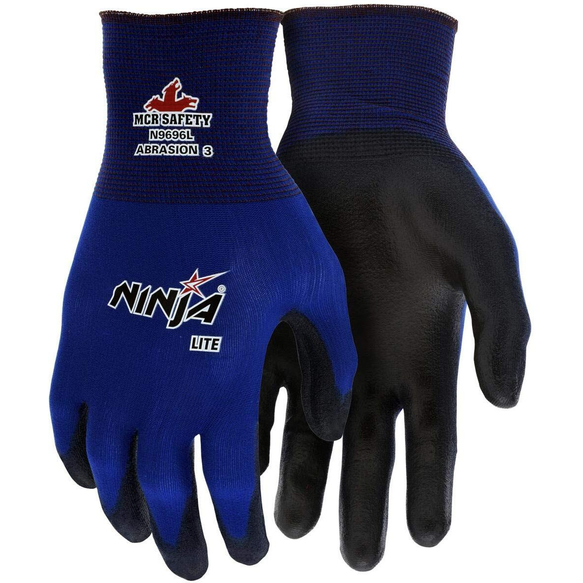 Memphis N9696Xl Ultra Tech Tactile Dexterity Work Gloves Blue/Black X-Large 1 Dozen
