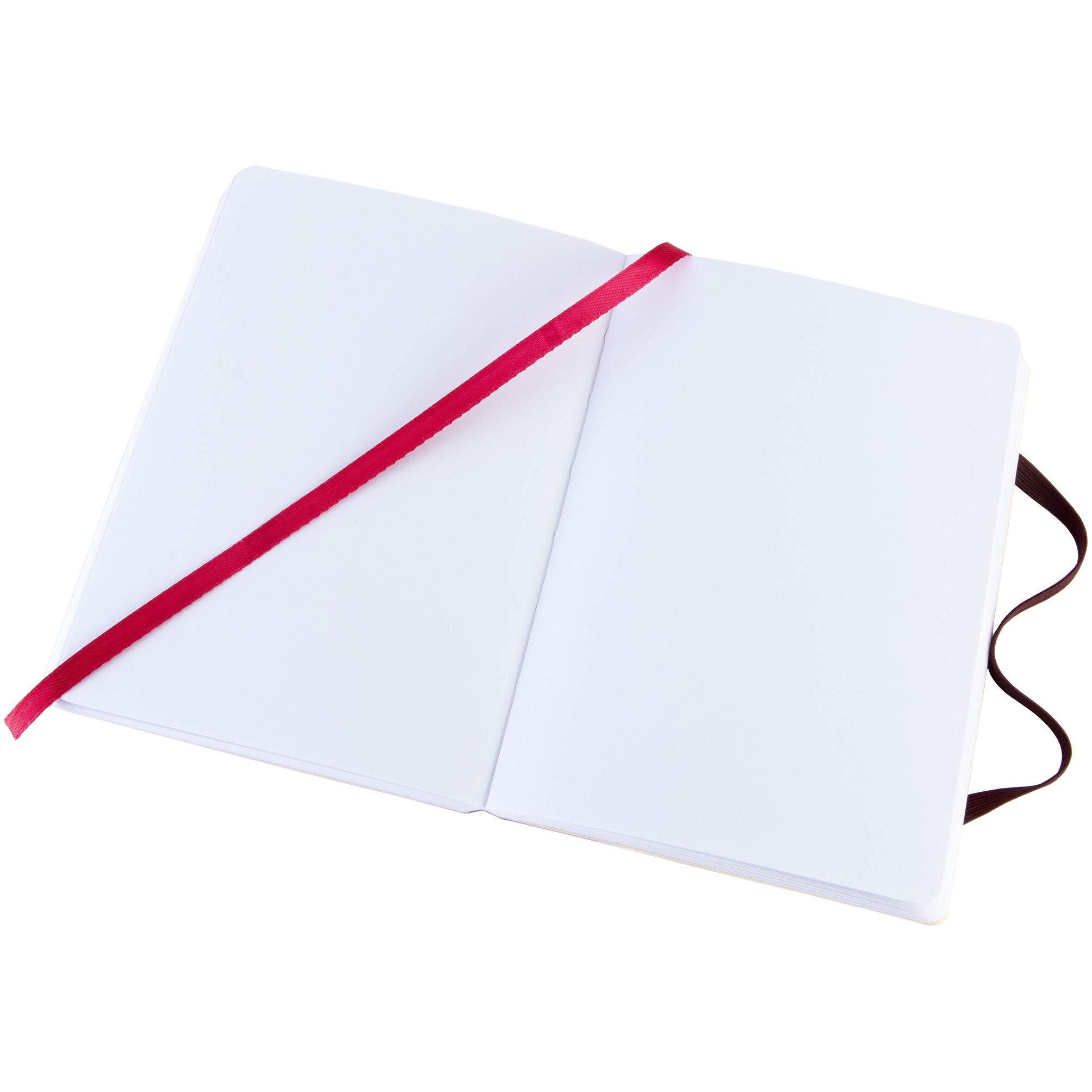 Pentalic 4"" X 6"" Pocket Sketchbook Traveler Journal  160 Pages  Burgundy