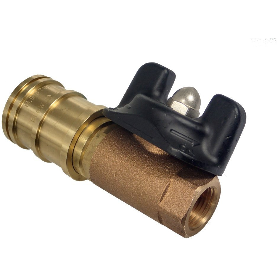 M.B. Sturgis Inc. 1/2"" Ball Valve Quick Disconnect (Natural Or Lp Gas)~ Made In Usa ~