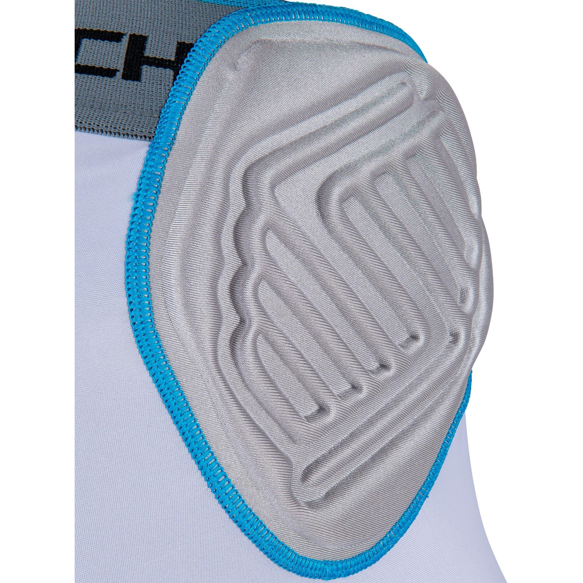 Champro Bull Rush 7-Pad Girdle  White  Grey Inset (Fpgu17Aws)  Adult Small