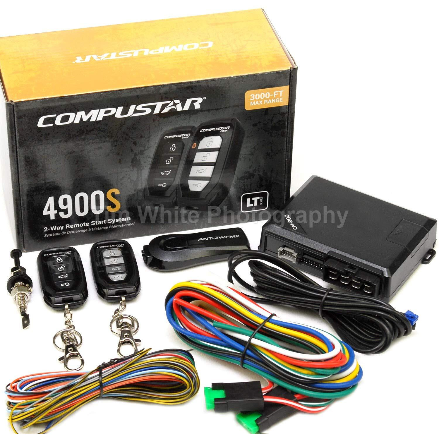 Compustar Cs4900-S (4900S) 2-Way Remote Start And Keyless Entry System With 3000-Ft Range
