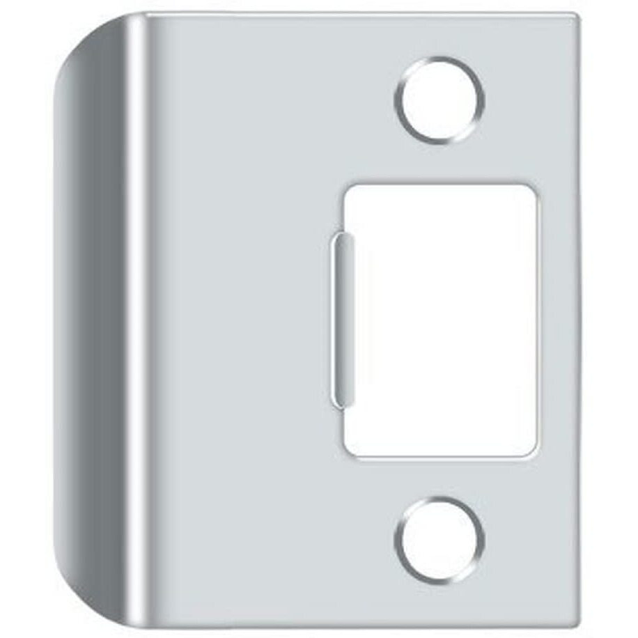 Deltana Spe200U26 Extended Lip Strike Plate  Bright Chrome  2""