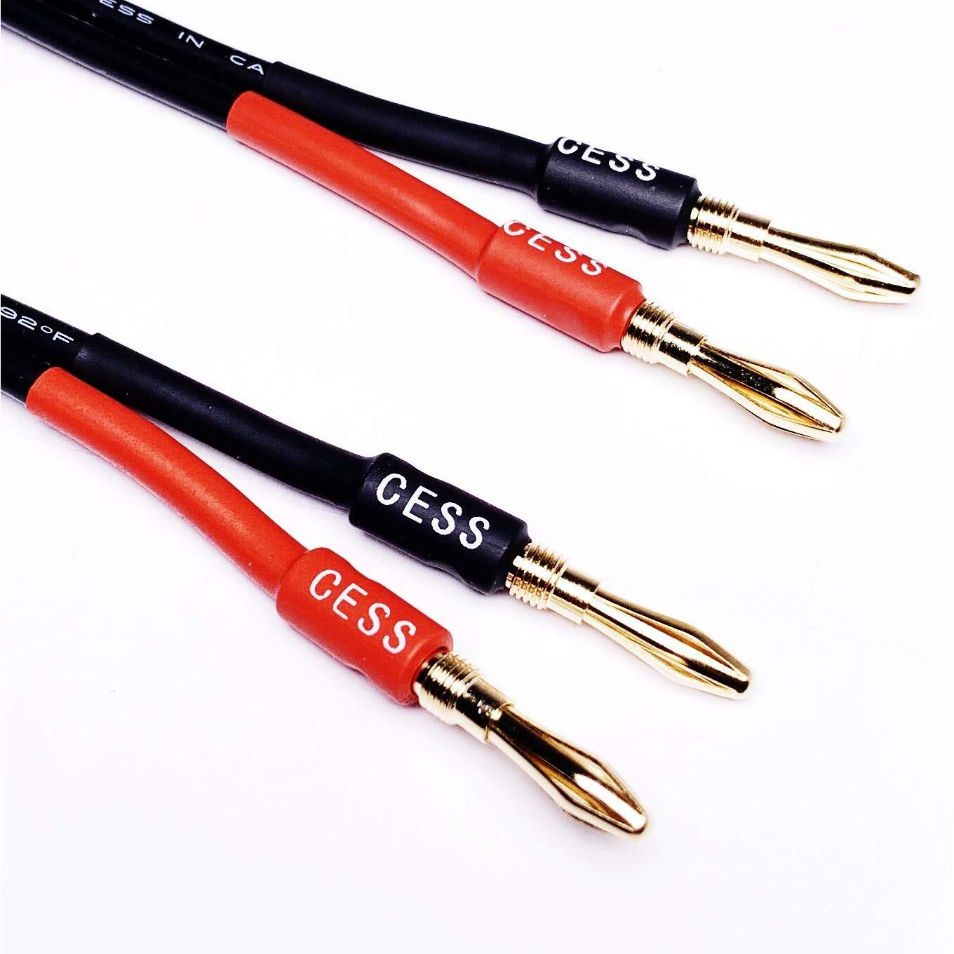 Cncess Cess-004 Banana Plug To Female Speakon Speaker Adapter Cable 12Awg - 2 Pack (4Mm Banana)