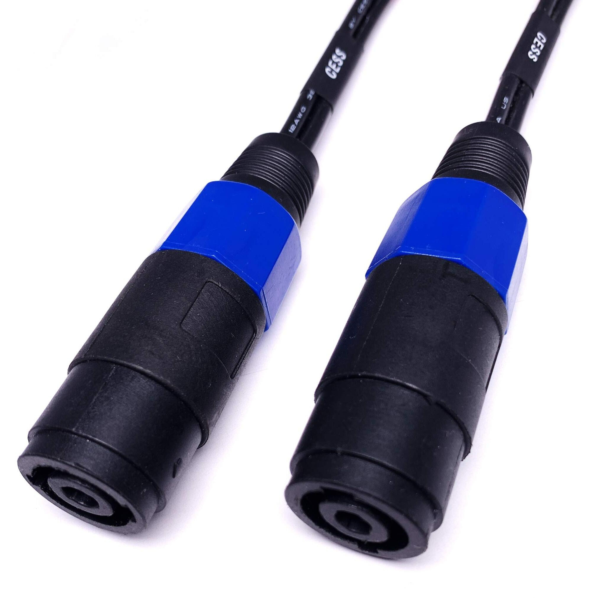 Cncess Cess-004 Banana Plug To Female Speakon Speaker Adapter Cable 12Awg - 2 Pack (4Mm Banana)