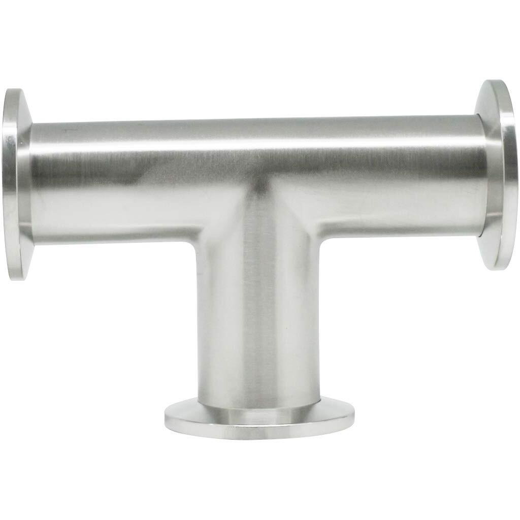 Qiimii Vacuum Fittings - Kf-25 Tri Clamp Tee 3 Way Stainless Steel Ss304