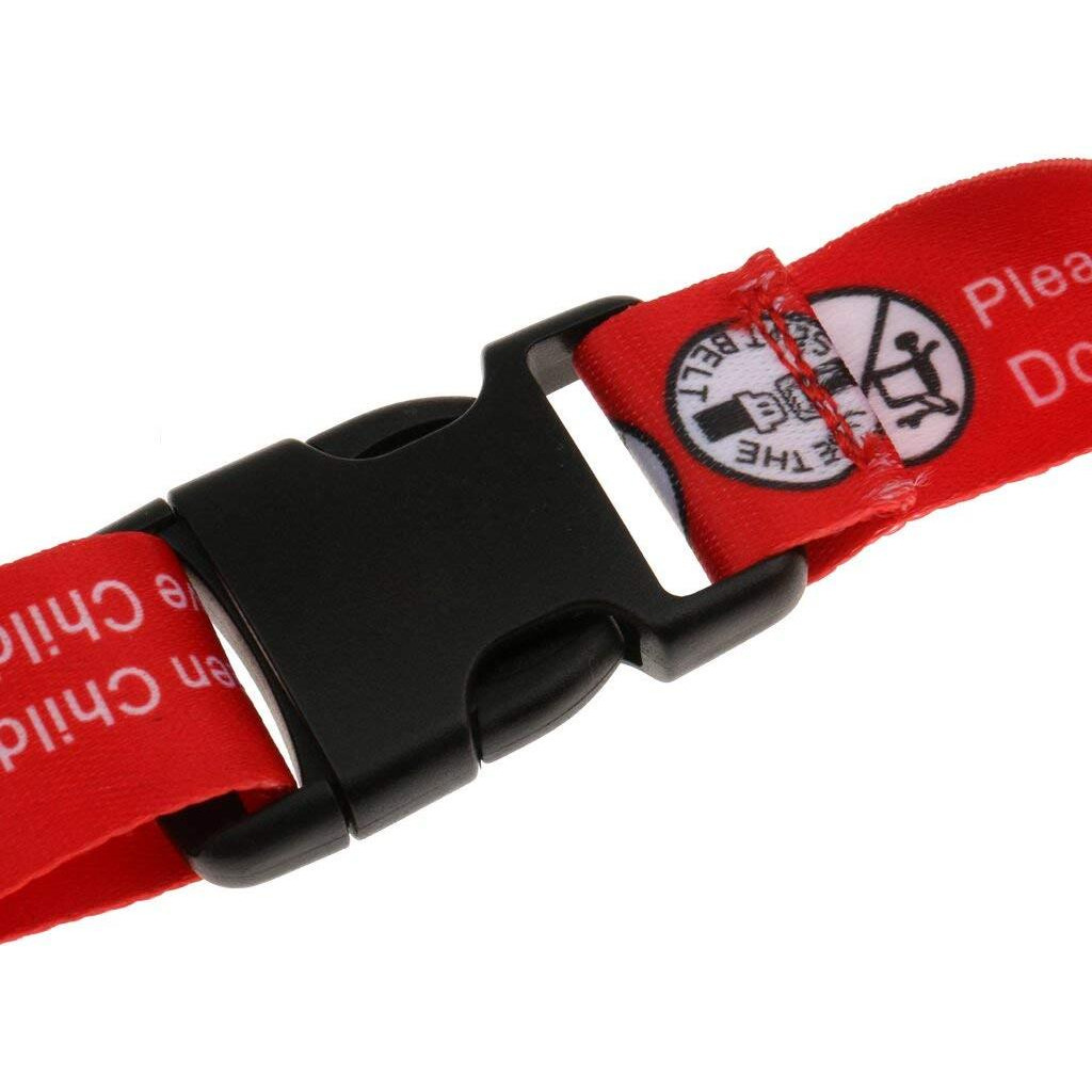 Hooshing 2Pcs Kids Baby Safety Seat Belt Adjustable Supermarket Shopping Cart Belt Chair Seat Belts Red