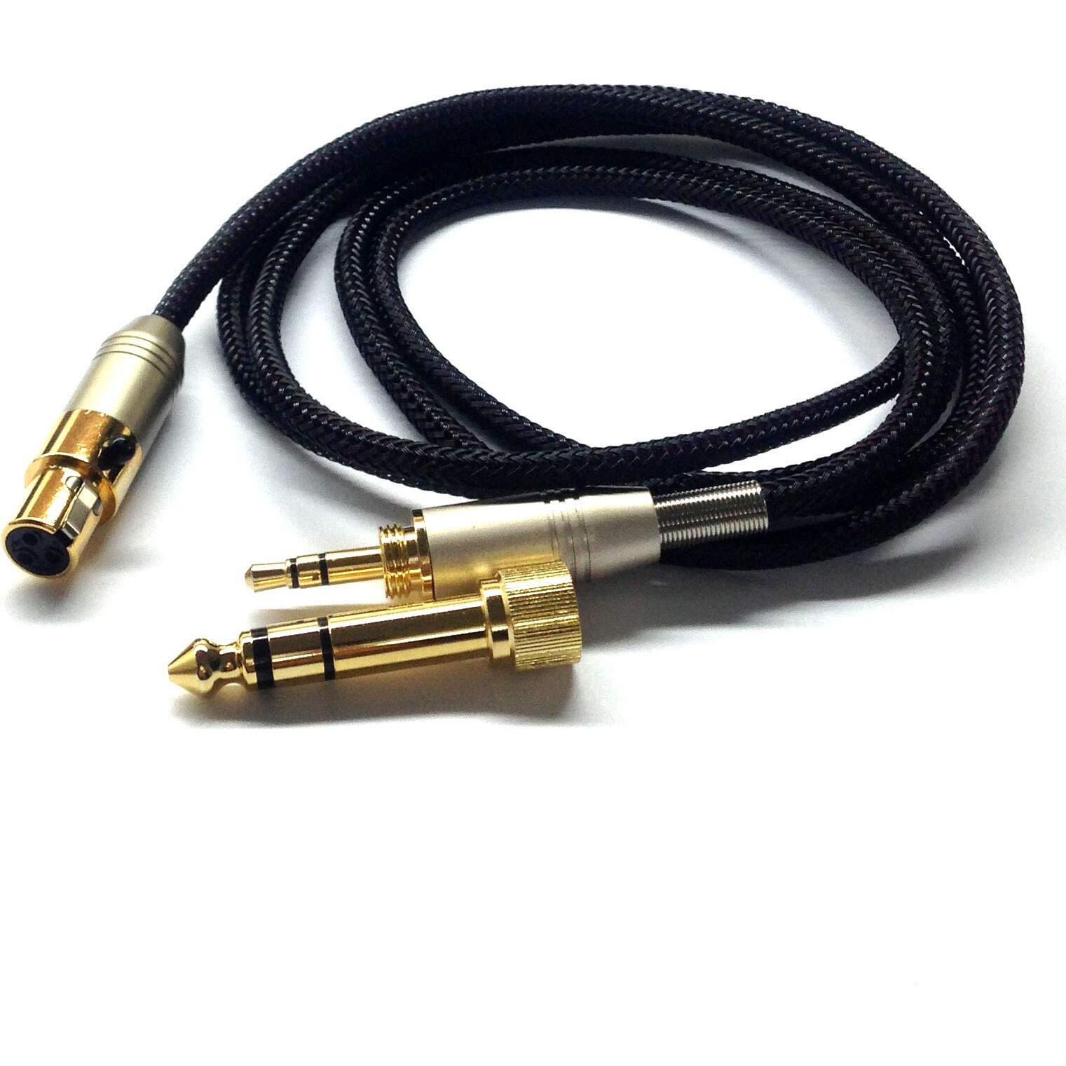 Newfantasia Replacement Audio Upgrade Cable Compatible With Beyerdynamic Dt 1990 Pro  Dt 1770 Pro Headphone And Compatible With Akg K371  K175  K275  K245  K182  K7Xx Headphone 1.3Meters/4.2Feet