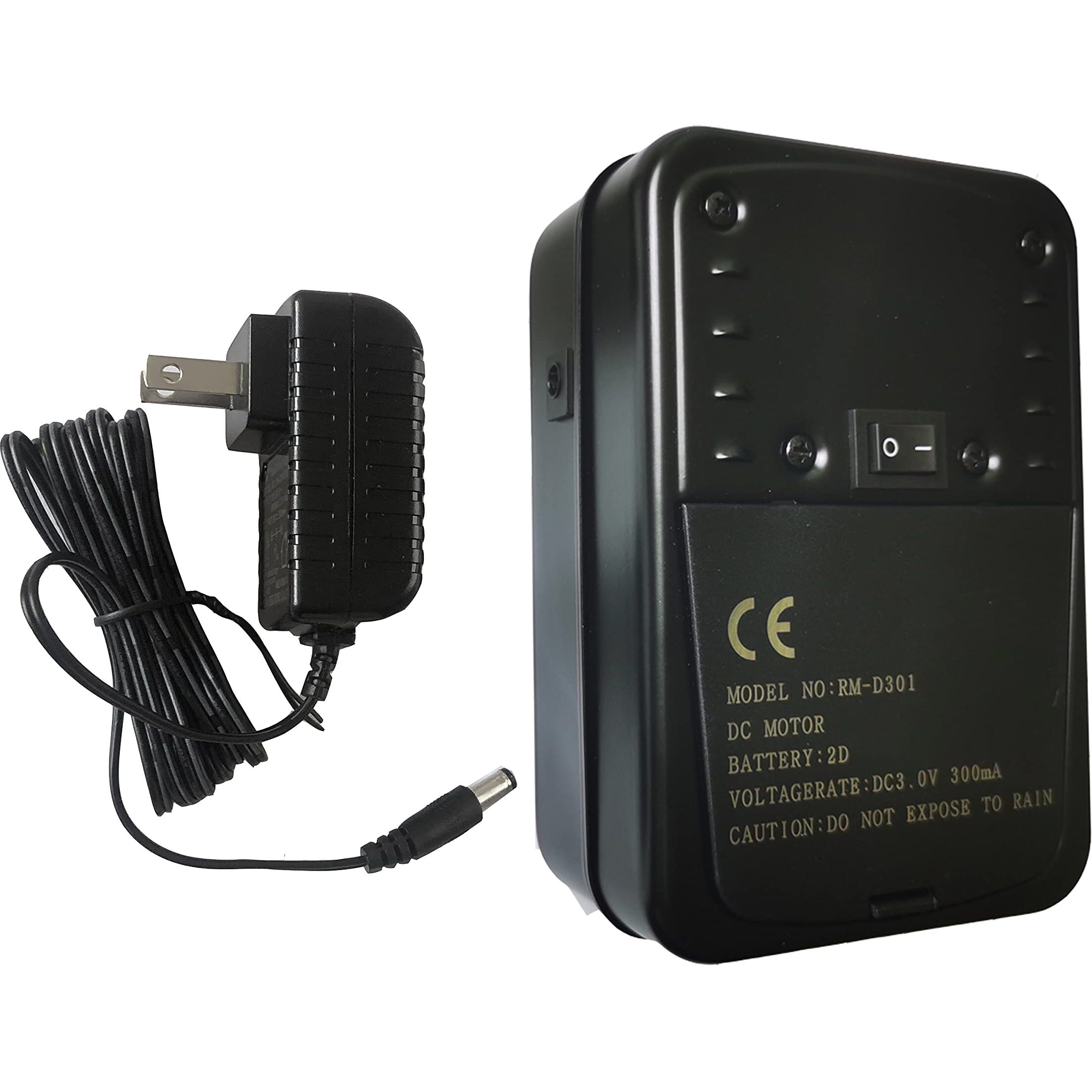 Grilljob Universal Dual Use Quiet Battery Powered Rotisserie Motor Cordless For Barbecue Grilling  With Long Wire Ac Adapter(1.8Meter 70"" Length) Work As Ac Bbq Cup Turner Motor