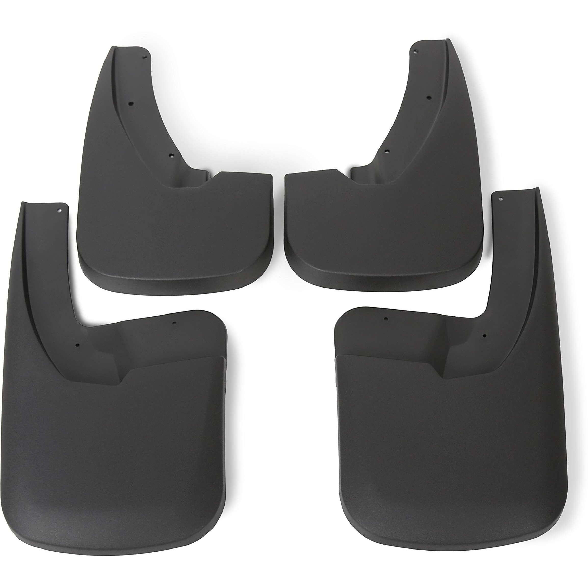 Ecotric Molded Mud Flaps Guards Compatible With 2009-2018 Dodge Ram 1500 2500 3500 With Fender Flares Front & Rear Splash Guards 4Pcs