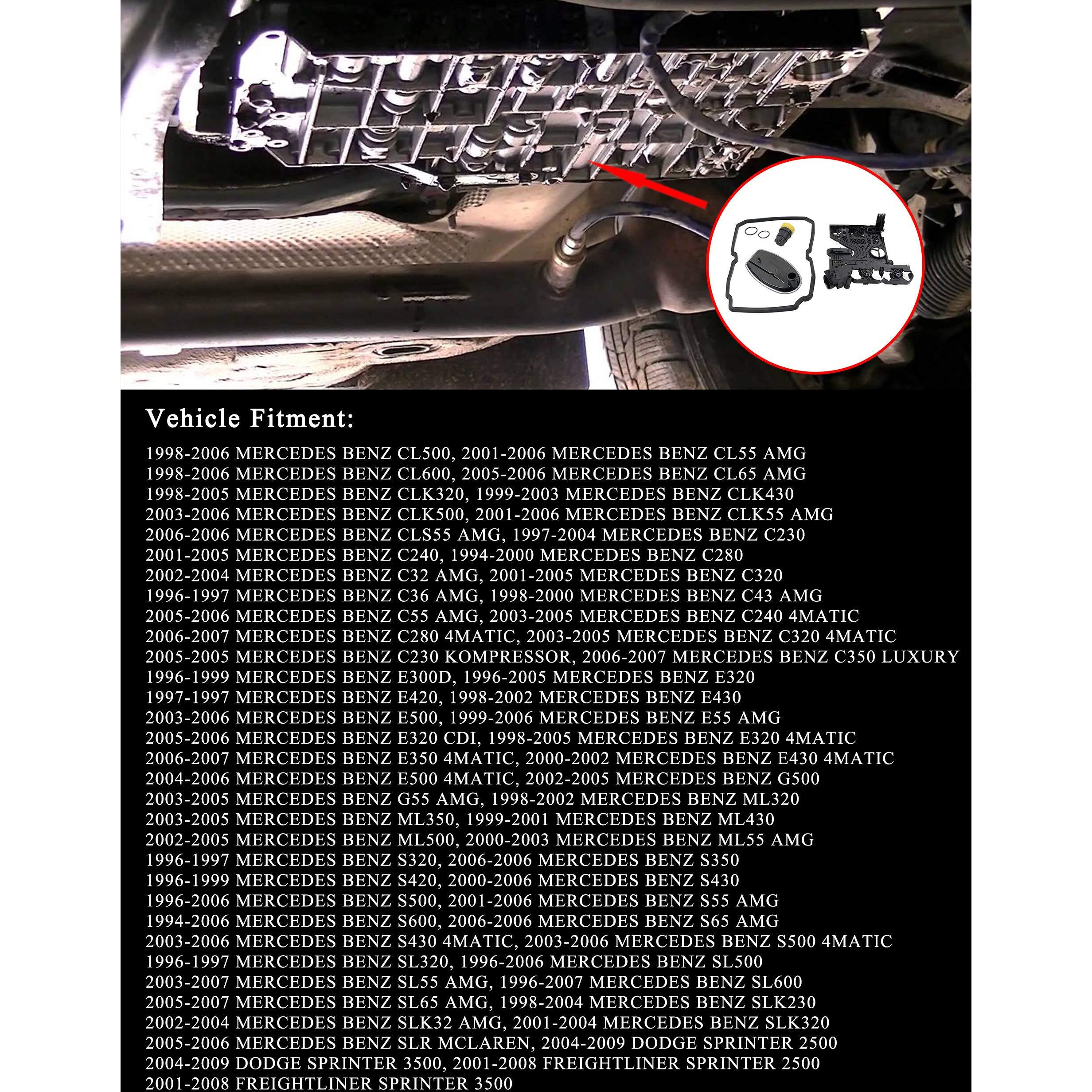 1402701161 Automatic Transmission Conductor Plate & Connector Adapter Accessory Kit Fits For 722.6 W210 W203 C Clk E M G Ml S Sl Slk Slr Class Sprinter 2500 3500 Replaces 1402710080 2035400253