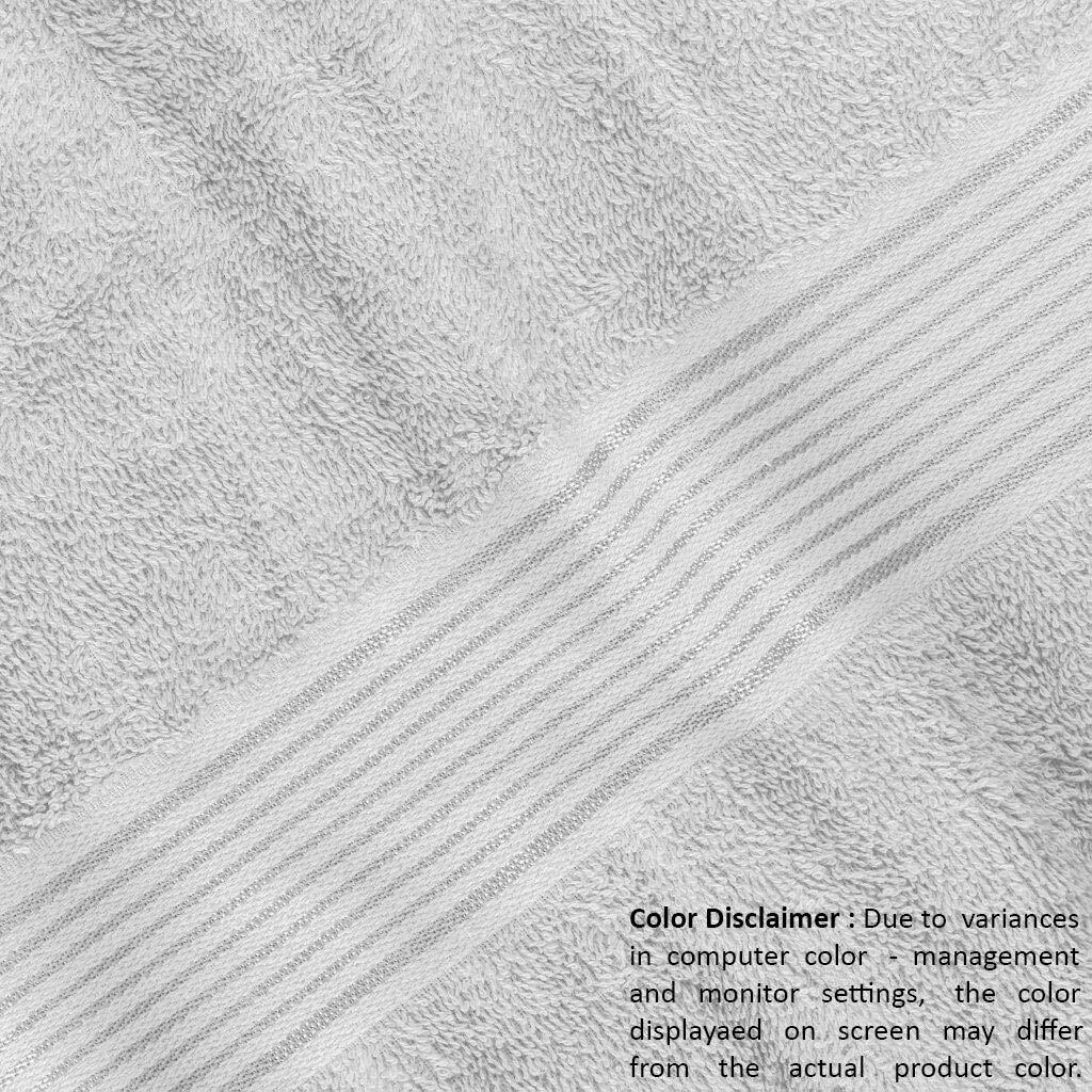 Belizzi Home Ultra Soft 6 Pack Cotton Towel Set  Contains 2 Bath Towels 28X55 Inch  2 Hand Towels 16X24 Inch & 2 Wash Coths 12X12 Inch  Ideal For Everyday Use  Compact & Lightweight - Light Grey