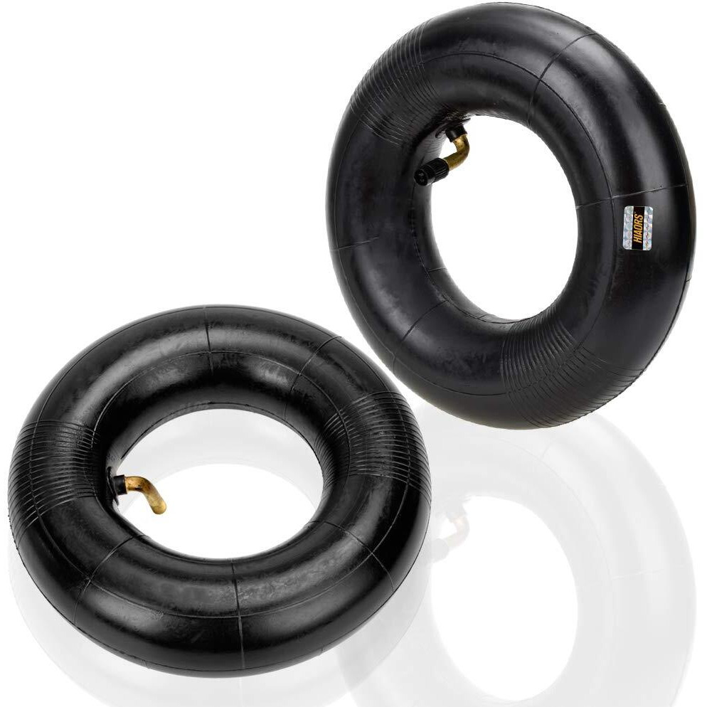 Hiaors 9X3.50-4 2.80-4 2.50-4 Tire Inner Tube With Bent Metal Valve Stem For Hand Trucks  Utility Cart  Lawn Mowers  Wheelbarrows  Dollys  Razor E300 Scooters Skateboard Go Kart Atv Ttr50 Parts