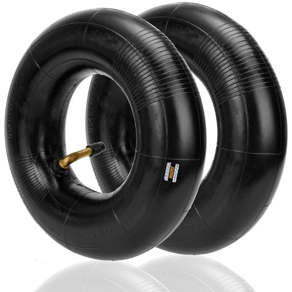 Hiaors 9X3.50-4 2.80-4 2.50-4 Tire Inner Tube With Bent Metal Valve Stem For Hand Trucks  Utility Cart  Lawn Mowers  Wheelbarrows  Dollys  Razor E300 Scooters Skateboard Go Kart Atv Ttr50 Parts