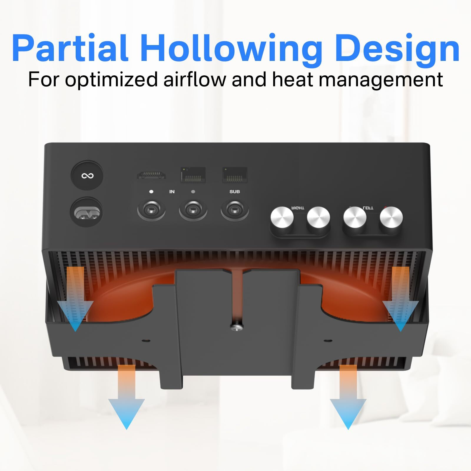 Slim Wall Mount For Sonos Amp Mount Bracket  Black Steel Mount For Sonos Wireless Amplifier Mounting Bracket