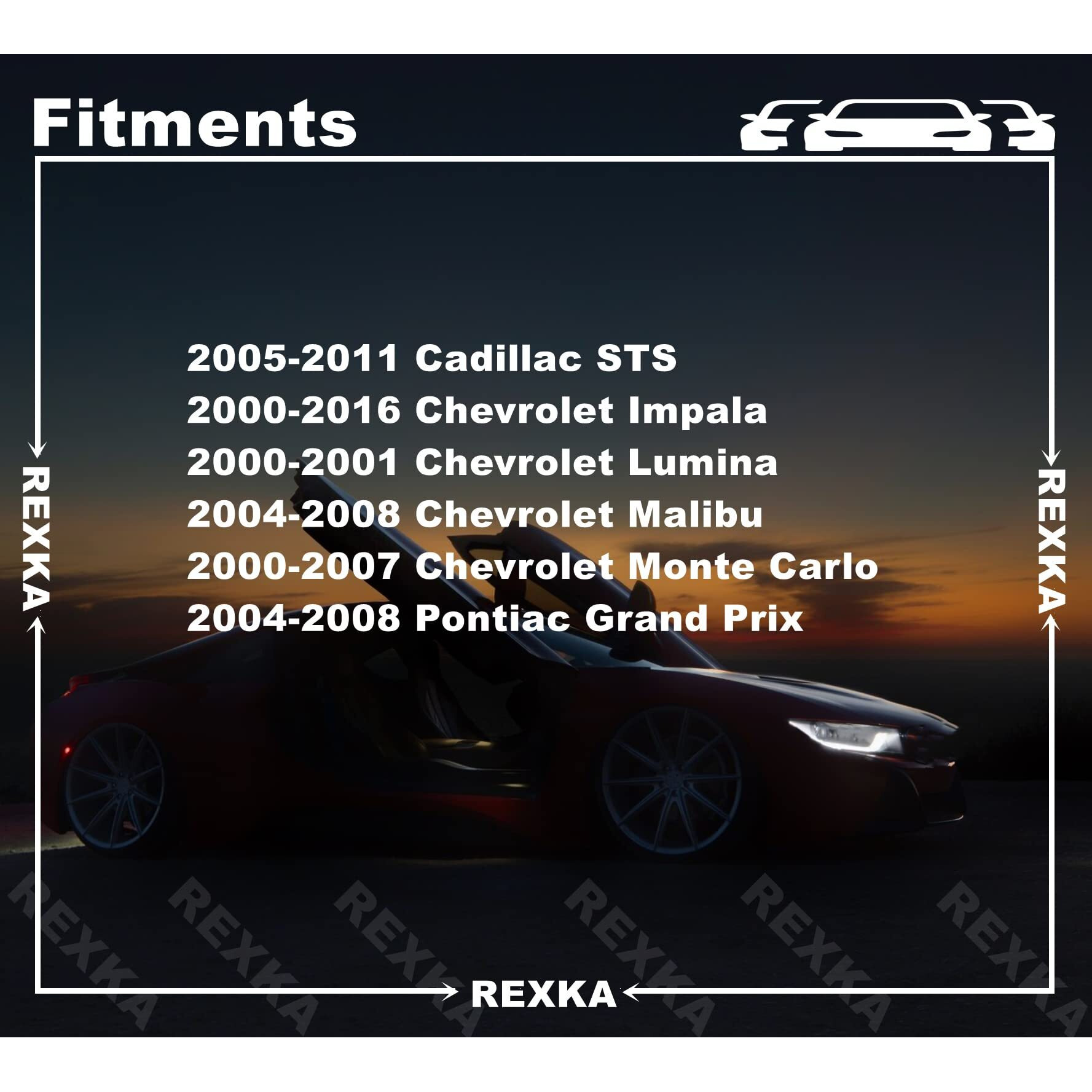 Rexka 20Pcs Rocker Panel Moulding Retainer Clip For Gm 10431761