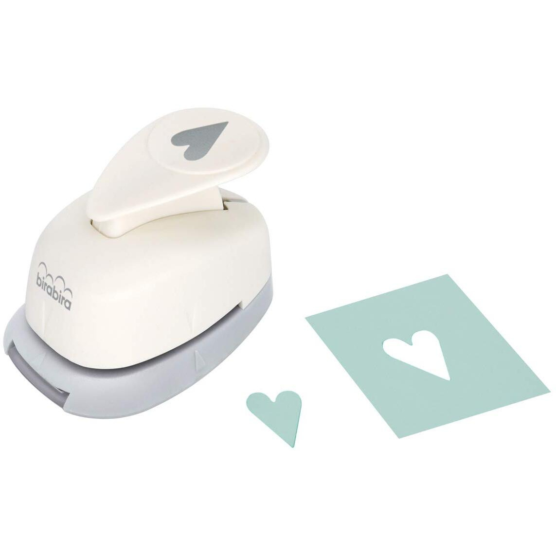 Bira Craft 5/8 Inch Folk Heart 4 Shape Lever Action Craft Punch  Valentines Day Punch  For Paper Crafting Scrapbooking