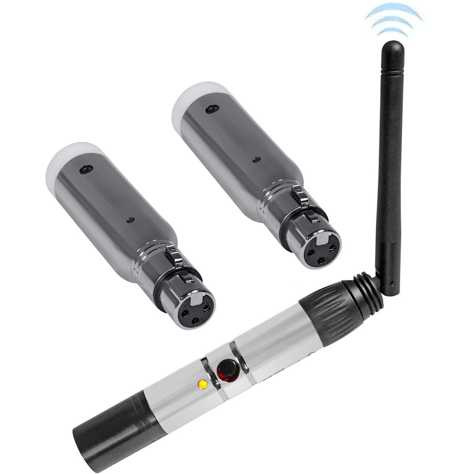 Rockville Dmx-Wtr Wireless Dj Dmx Lighting Transmitter+2) Receivers