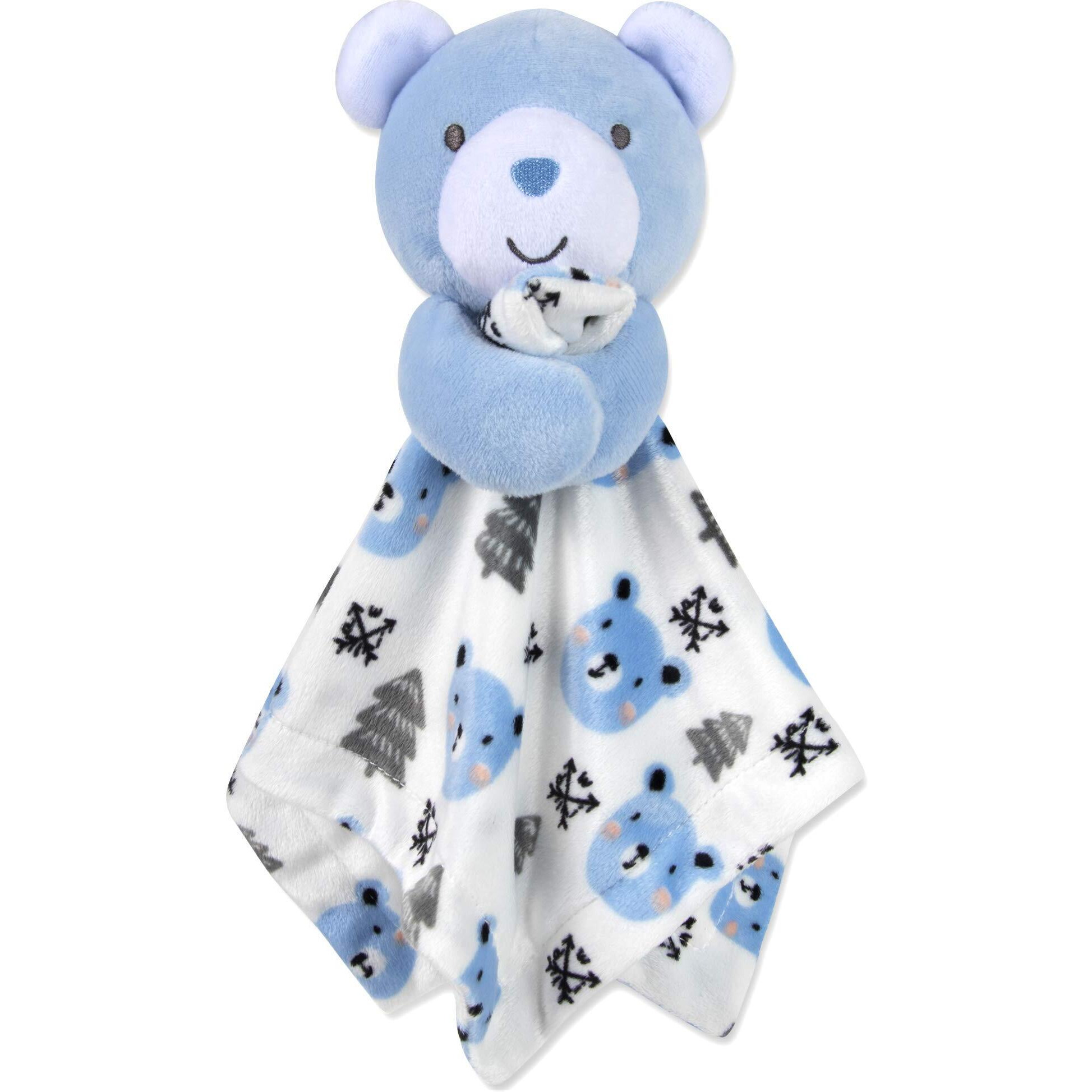 Minky Animal Snuggler Lovey Blanket For Kids  Babies  Boys  Girls  Gender Neutral Security Blanket With Stuffed Animal