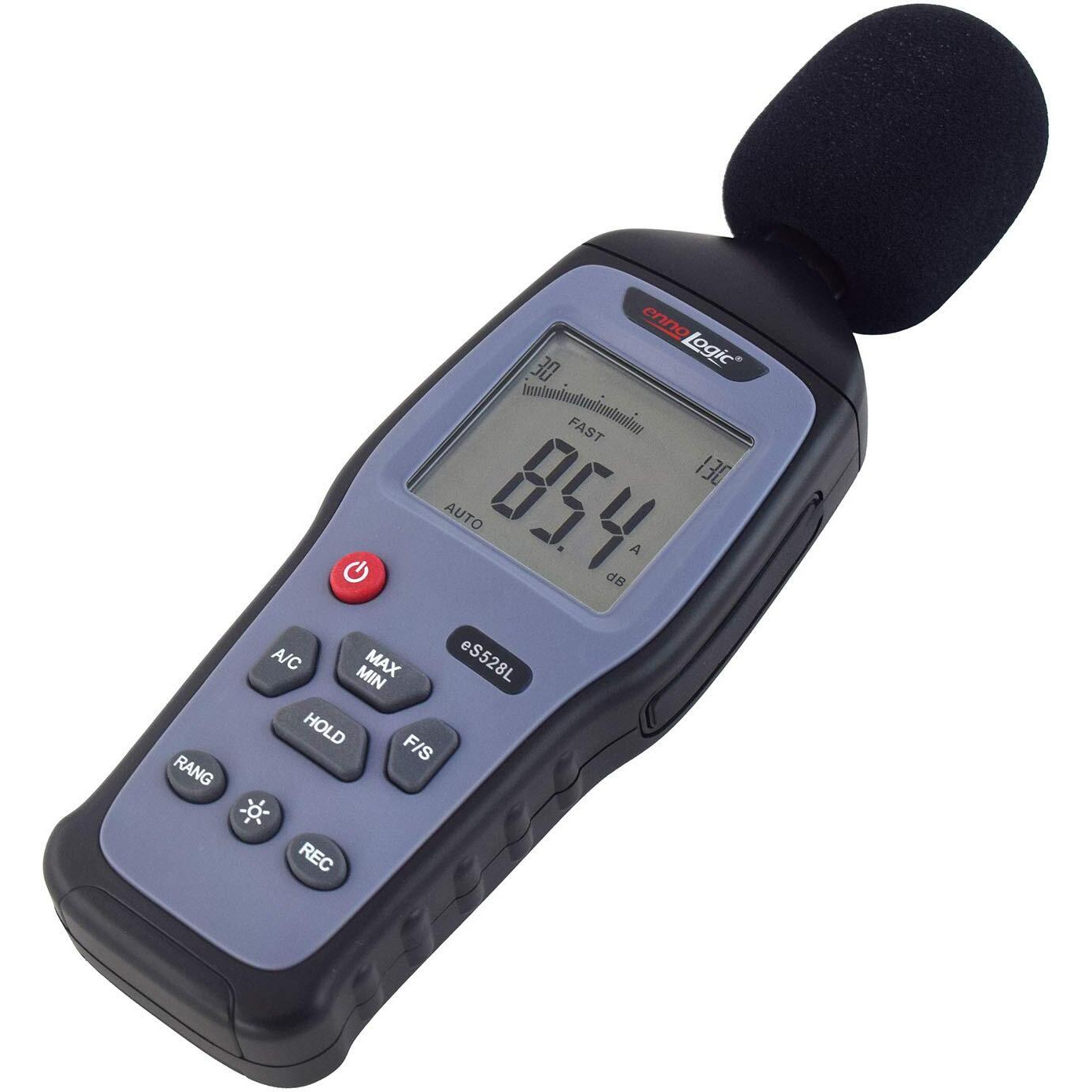 Ennologic Decibel Meter And Recorder Es528L With Updated 2023 Software - Digital Sound Level Meter  Noise Logger And Tester - Max/Min/Hold  Range 30-130 Dba