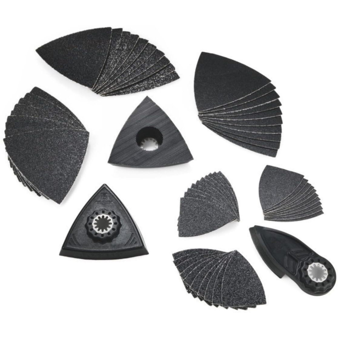 Fein Best Of Starlock Sanding Kit - 63-Piece Set For Sanding Corners And Edges - Universal Starlock Mount - 35222967280