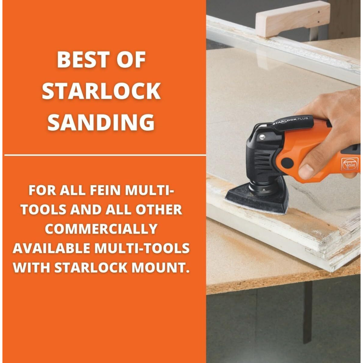 Fein Best Of Starlock Sanding Kit - 63-Piece Set For Sanding Corners And Edges - Universal Starlock Mount - 35222967280