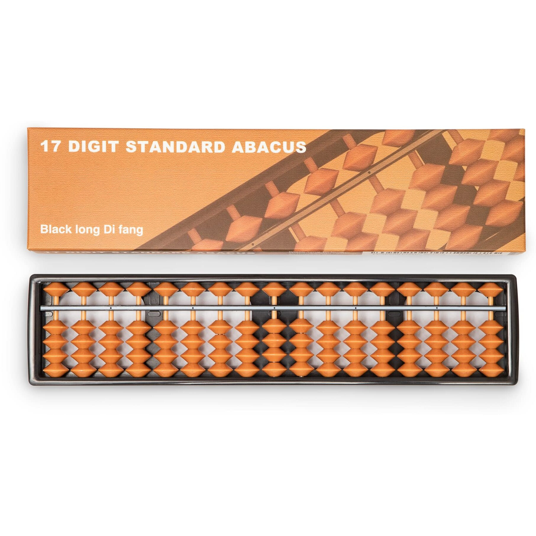 Digital Standard Abacus-25.4 Cm-Professional 17-Column Soroban Calculator (Functional And Educational Tool)