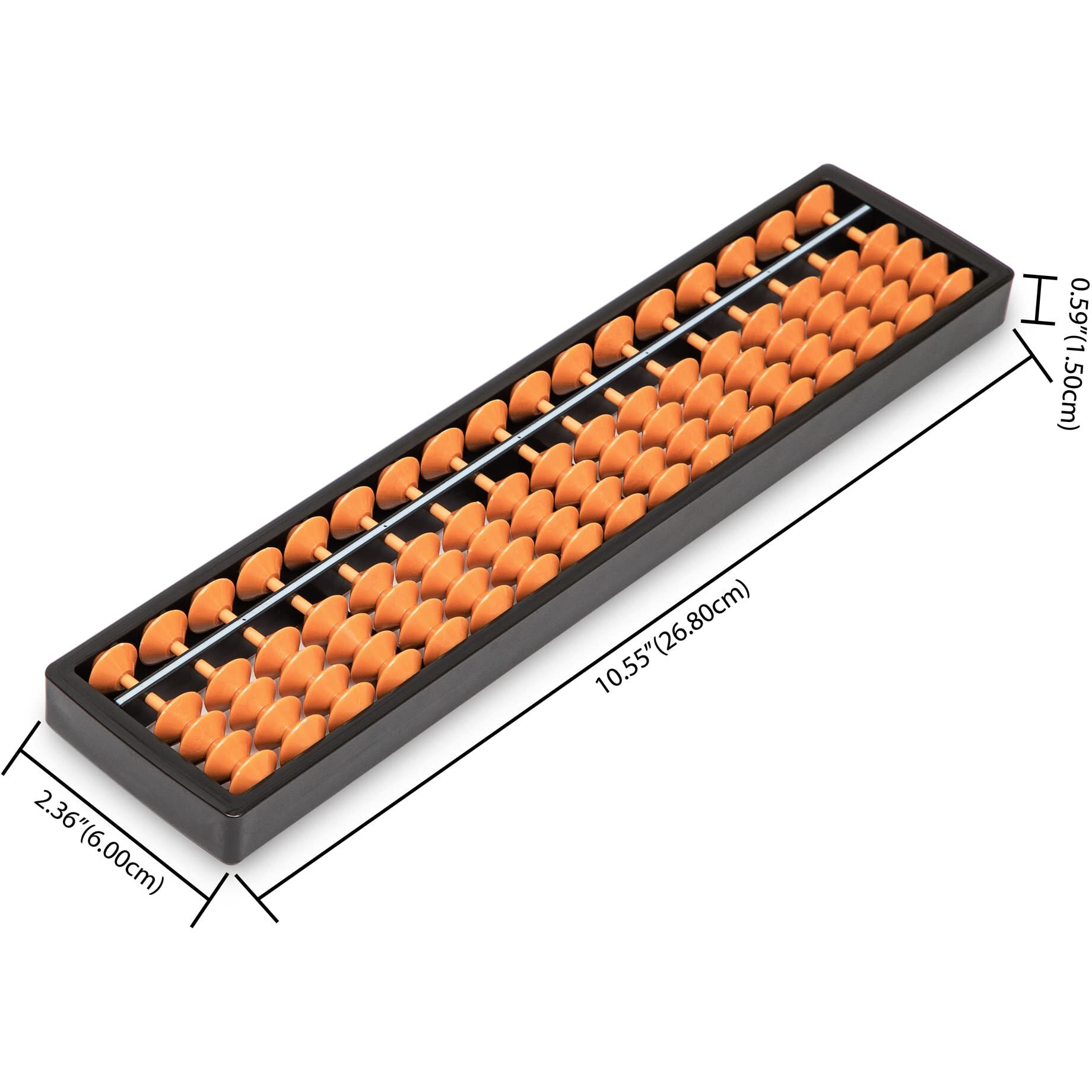 Digital Standard Abacus-25.4 Cm-Professional 17-Column Soroban Calculator (Functional And Educational Tool)