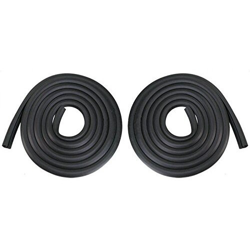 Ecotric Door Seals Rubber Weatherstrip Pair Set For 1973-1979 Ford Bronco F100 F150 F250 F350 Black