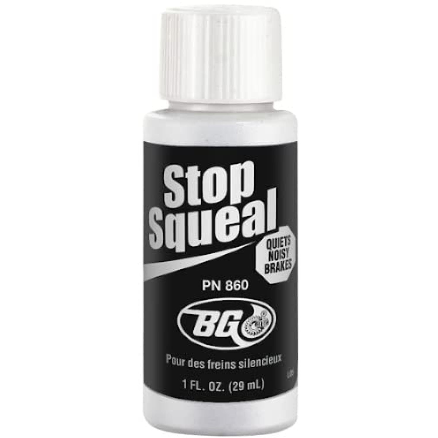 Bg(0002698761) Bg Stop Squeal 1Fl Oz - Disc Brake Quiet - Pad Anti-Squeal - Reduces Brake Noise And Grinding - Quiets Noisy Brakes  Pn 860  1 Ounces