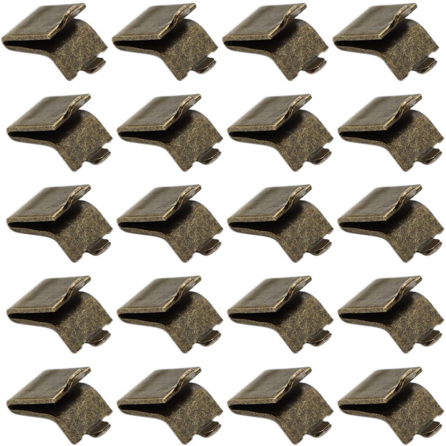 Adjustable Steel Pilaster Shelf Clip Support  Shelving Bracket Clips For Metal And Wood Shelves (20  Bronze)
