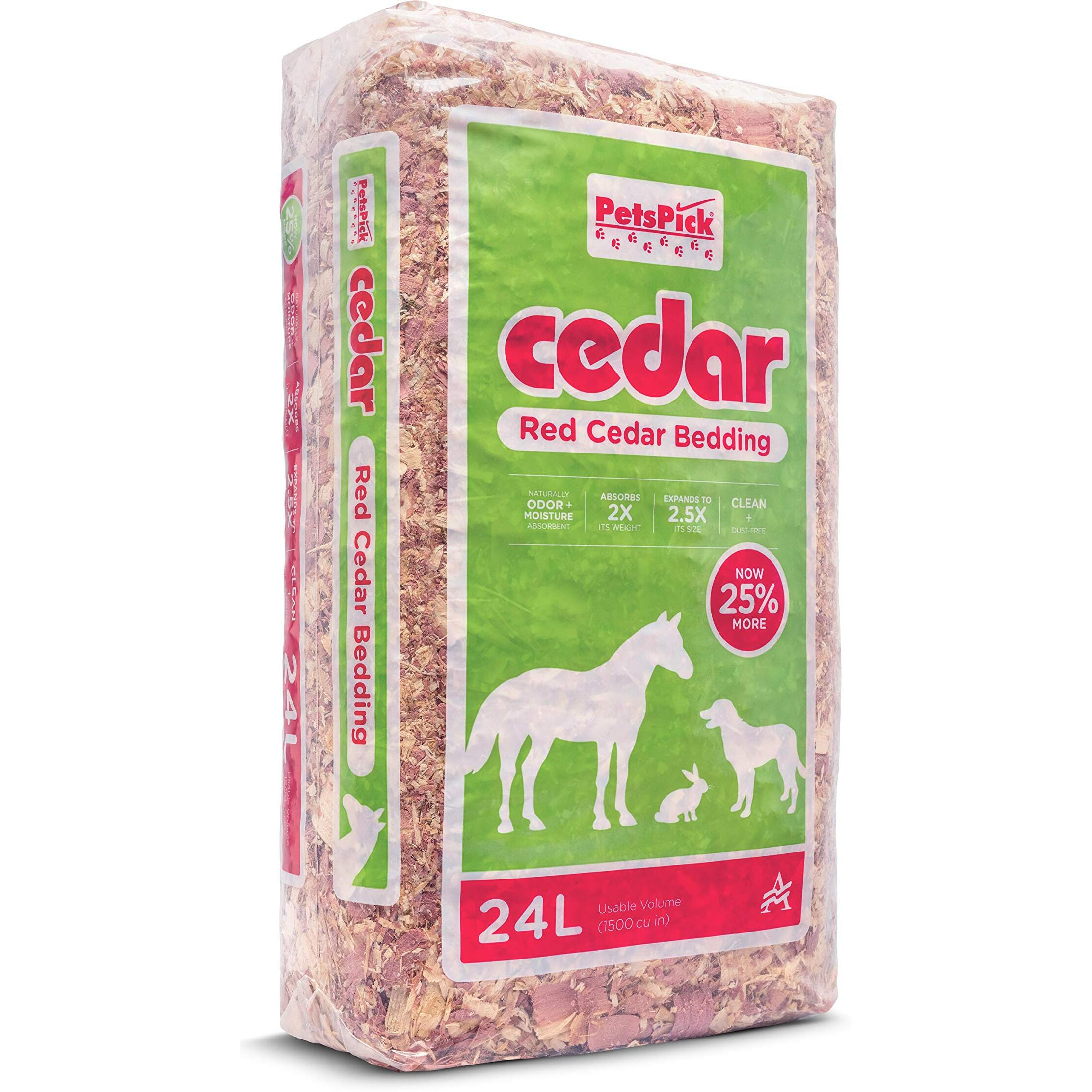 Petspick Red Cedar Pet Bedding For Dogs And Horses  24L