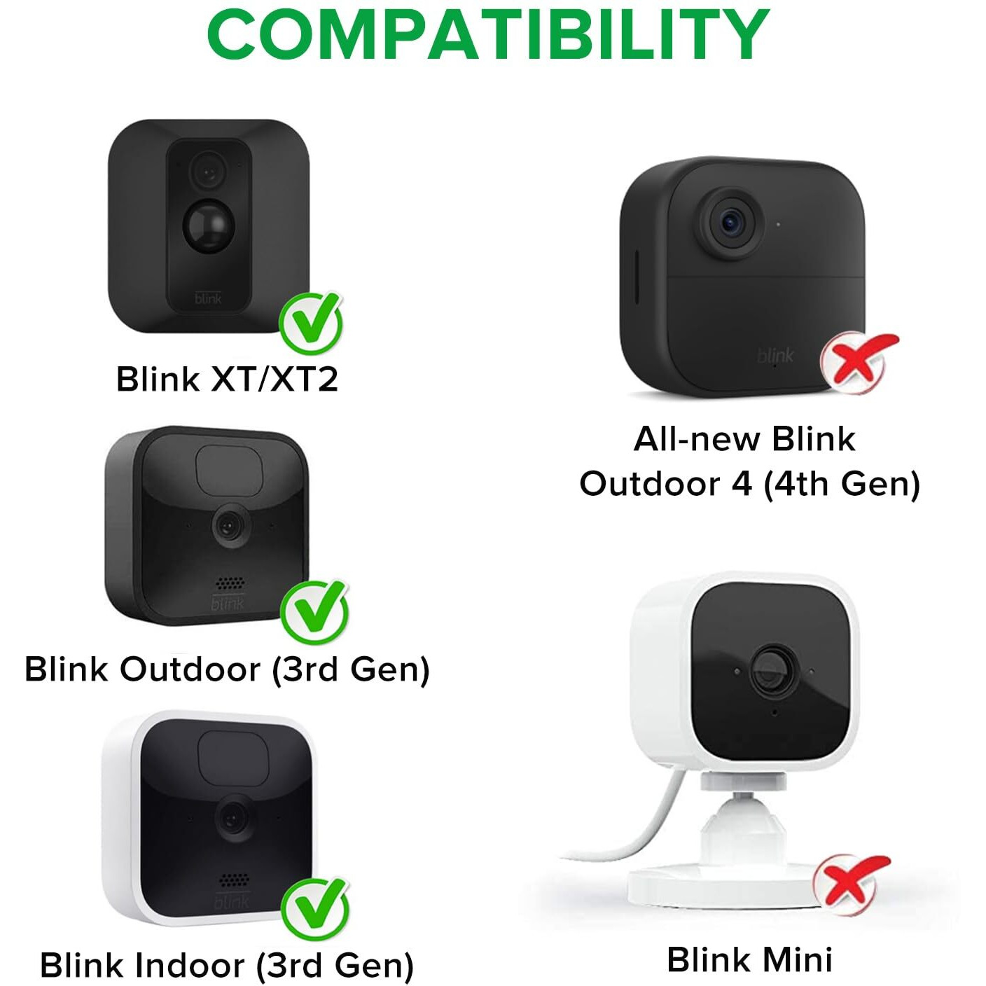 Power Adapter For Blink Xt / Xt2 & Blink Outdoor (3Rd Gen) Camera  With 25 Ft/7.5 M Weatherproof Cable Continuously Charging Blink Camera  No More Battery Changes - Black