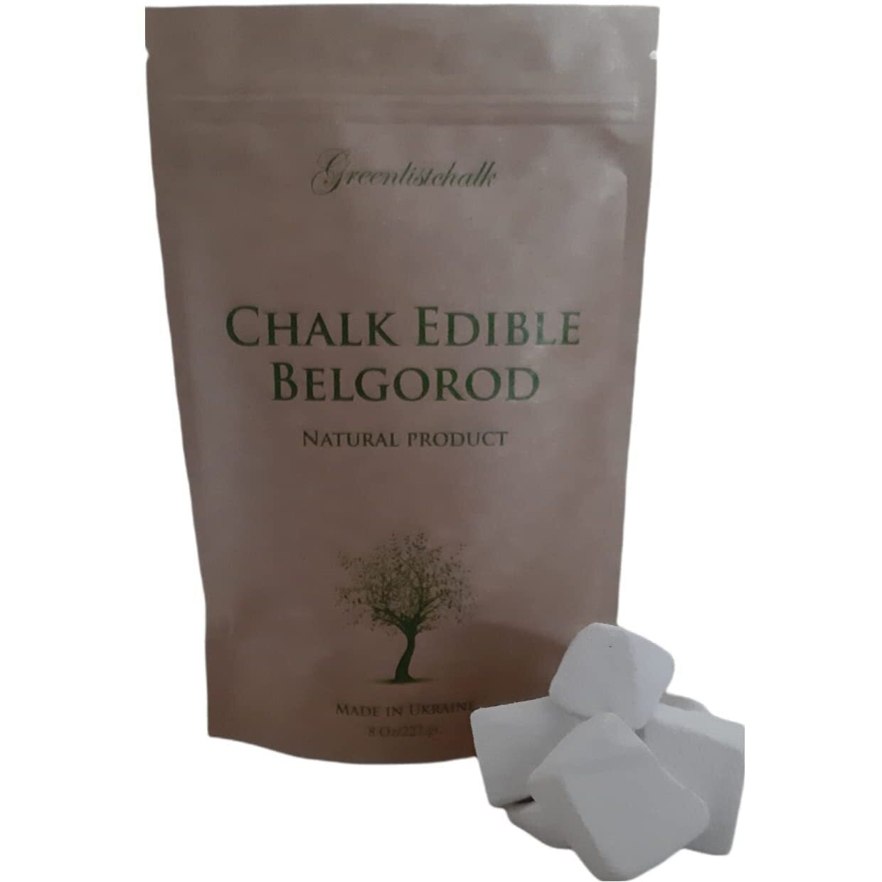 Chalk Edible  Chalk Belgorod 8 Oz  (250 Gr.) Natural Chalk  Chalk Food  Chalk For Eating