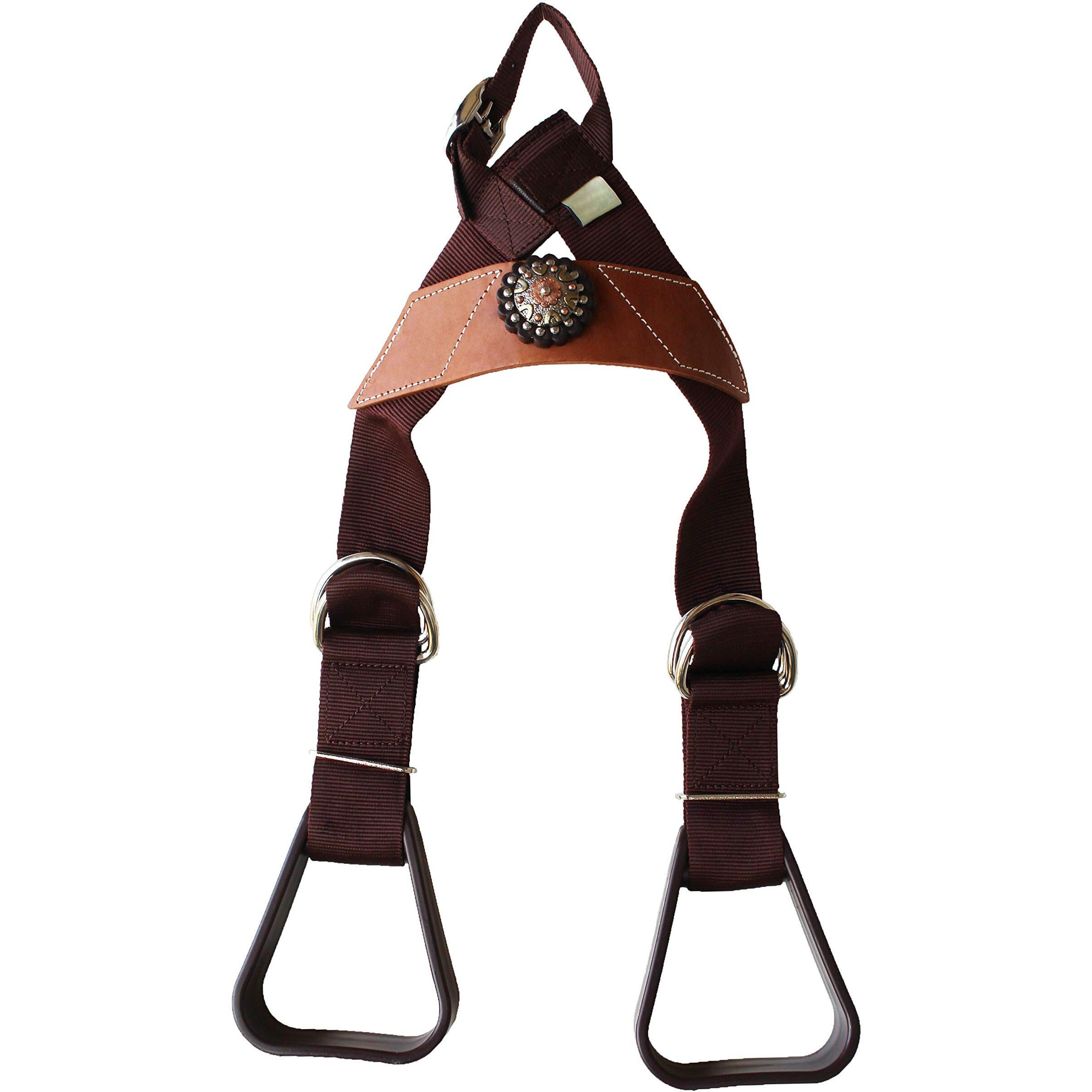 Challenger Horse Saddle Western Kids Child Youth Pony Buddy Stirrups W/Concho 5138Co543