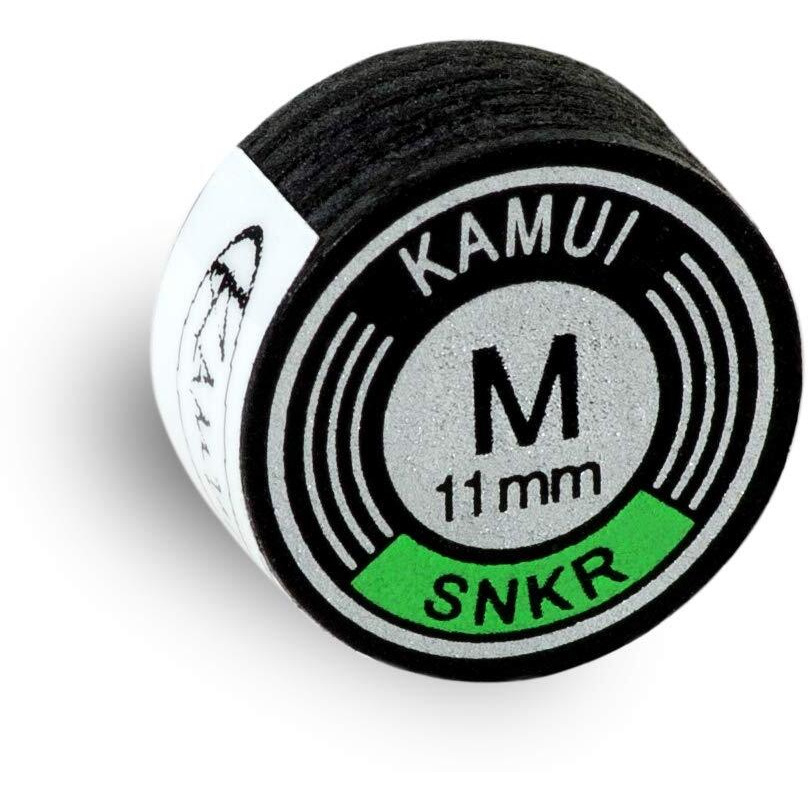 Kamui Snooker Black Laminated Billiard Cue Tip - 1 Pc (Medium  11 Mm)