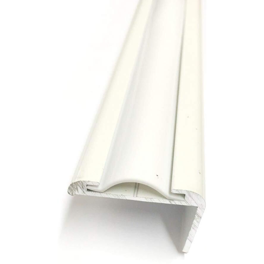 Qpn White Vinyl 7/8"" Insert Molding Trim Screw Cover Rv Camper Travel Trailer (50 Ft  White)