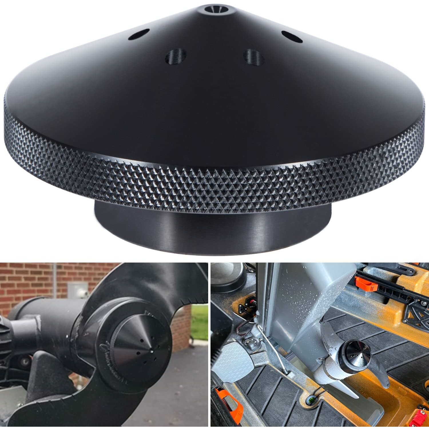 Eliminator Trolling Motor Prop Nut Aluminum For Minnkota 35-70 Lb Models (Gfel-Mks-Bk-Dp)