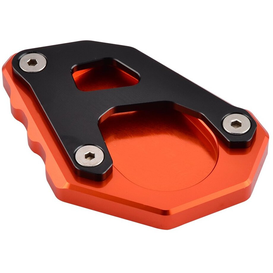 Nicecnc Orange Kickstand Kick Side Stand Extension Plate Compatible With Ktm 690 Enduro R/Smc R 2019-2021 1050/1090/1190/1290 Adventure 2014 2015 2016 2017 2018 2019 2020