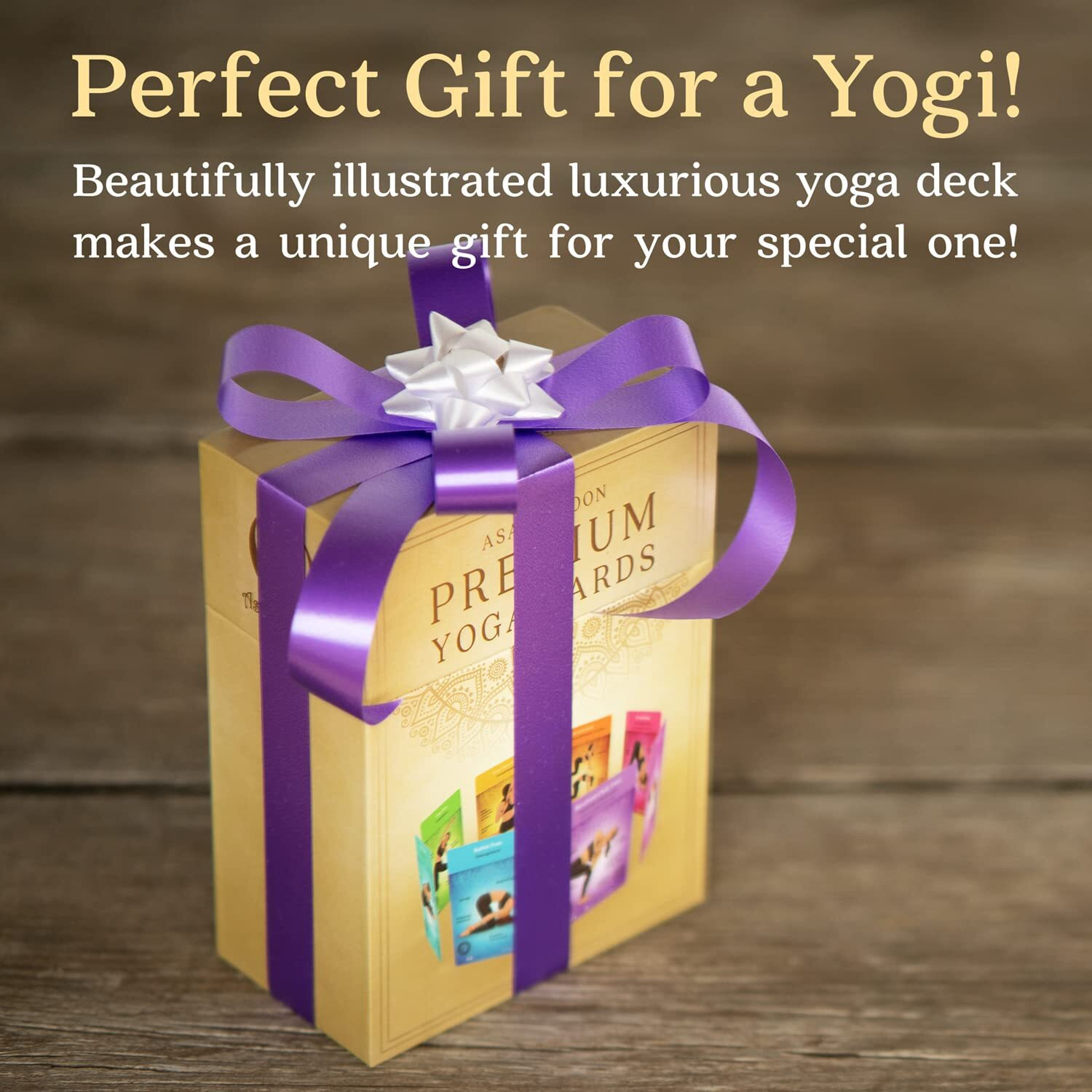Asana Moon Premium Yoga Cards - Deck With Over 120 Yoga Poses - Yoga Sequencing Deck With Yoga Cues And Sanskrit Names For Beginners And Teachers - Unique Yoga Gift For Women Or Any Yoga Lover